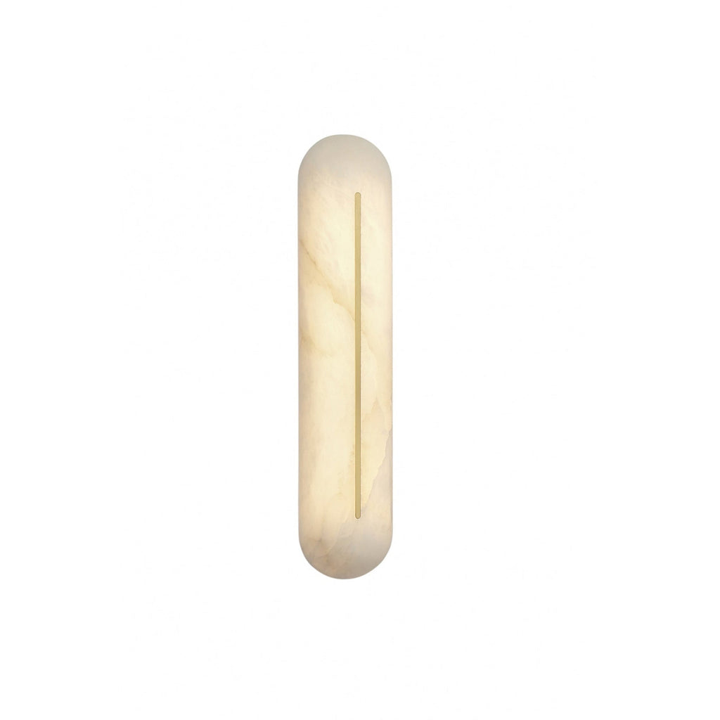 Oval Alabaster Wall Sconce