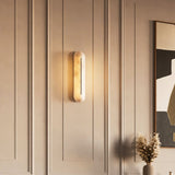 Oval Alabaster Wall Sconce