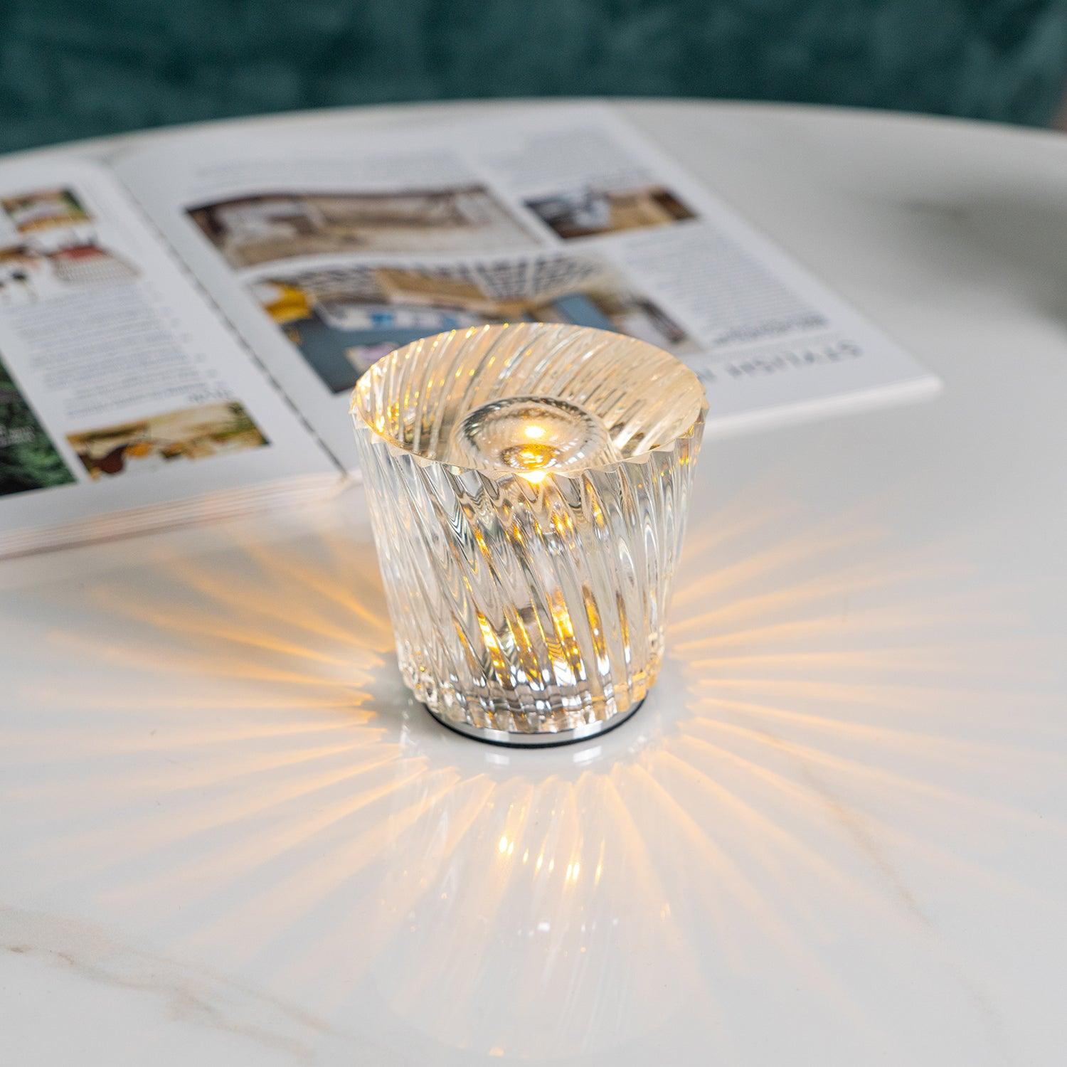Pamela Crystal Ambient Table Lamp