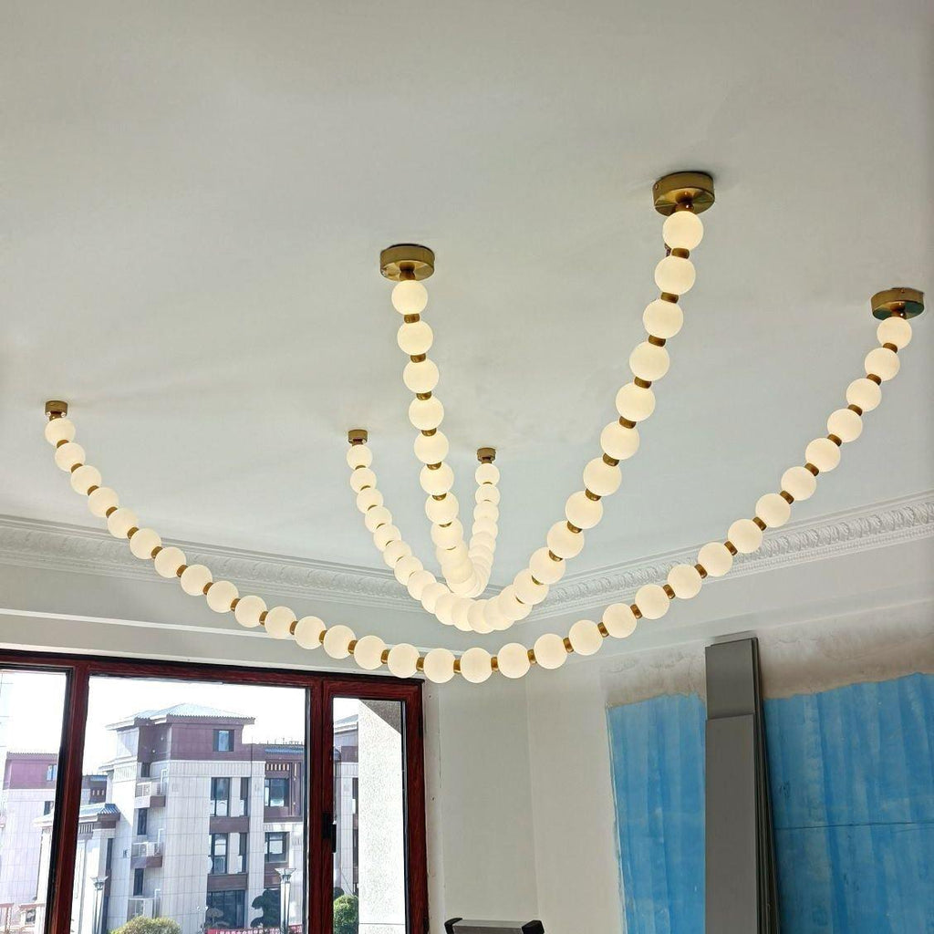 Pearl Necklace Pendant Light