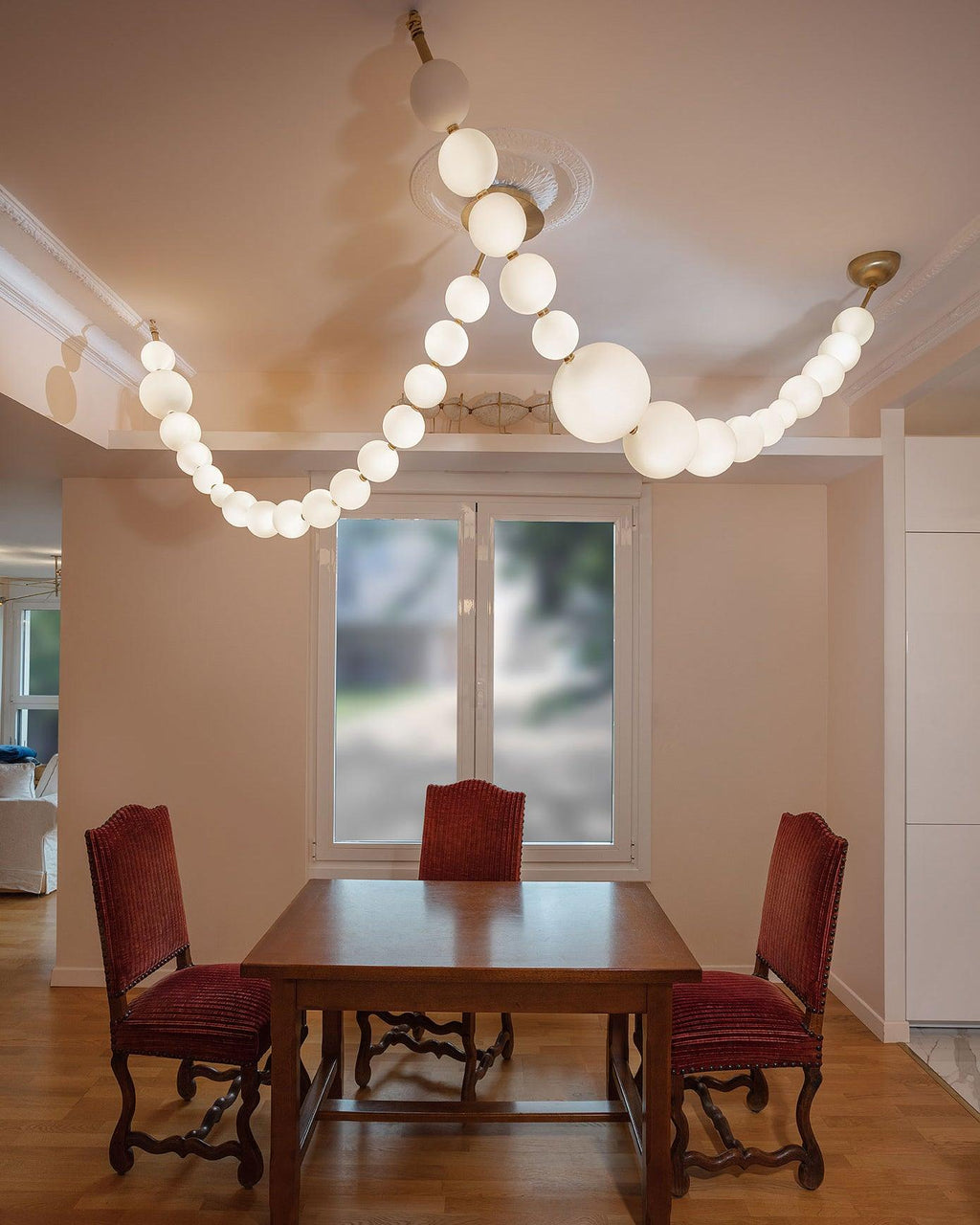 Pearl Necklace Pendant Light