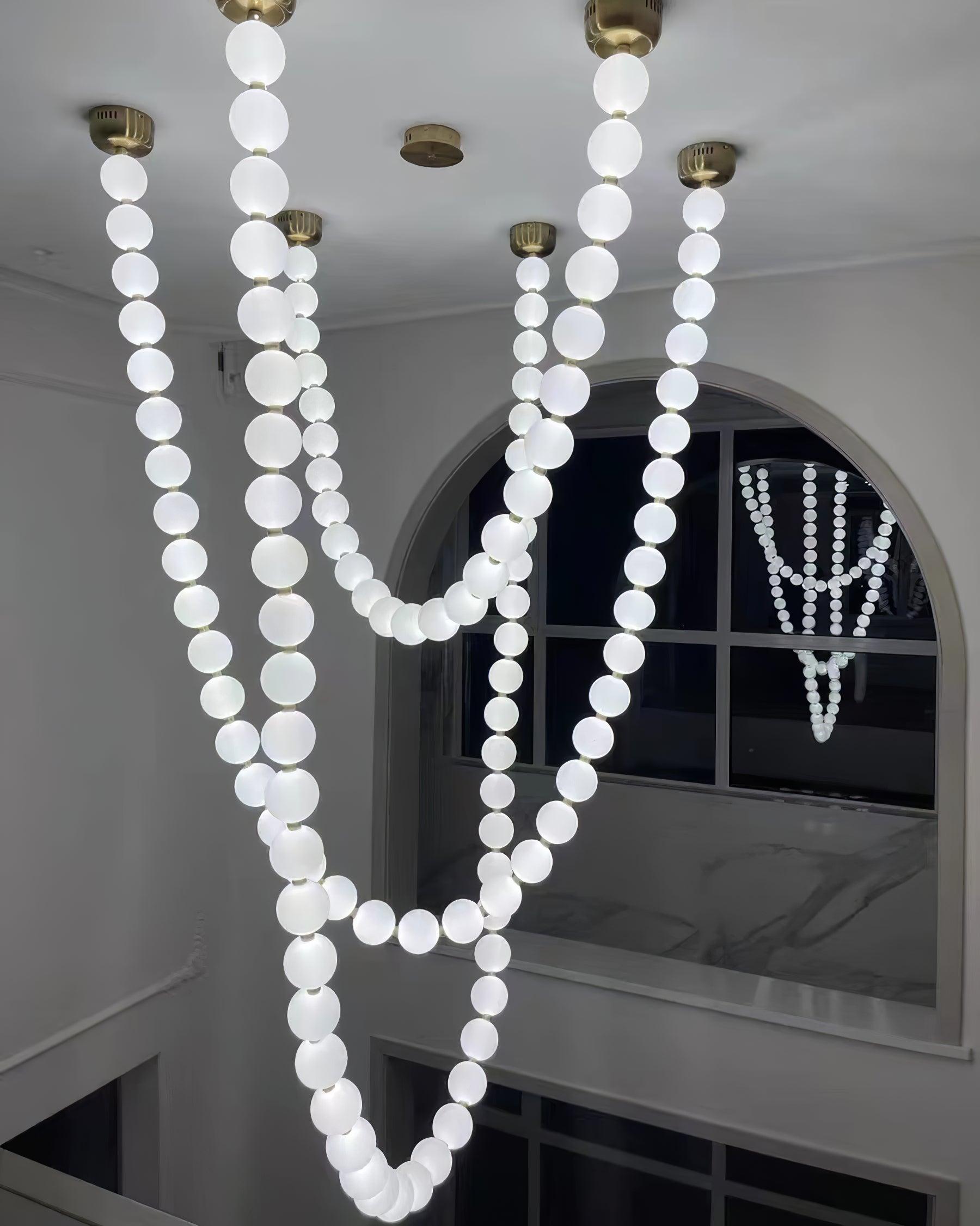 Pearl Necklace Pendant Light