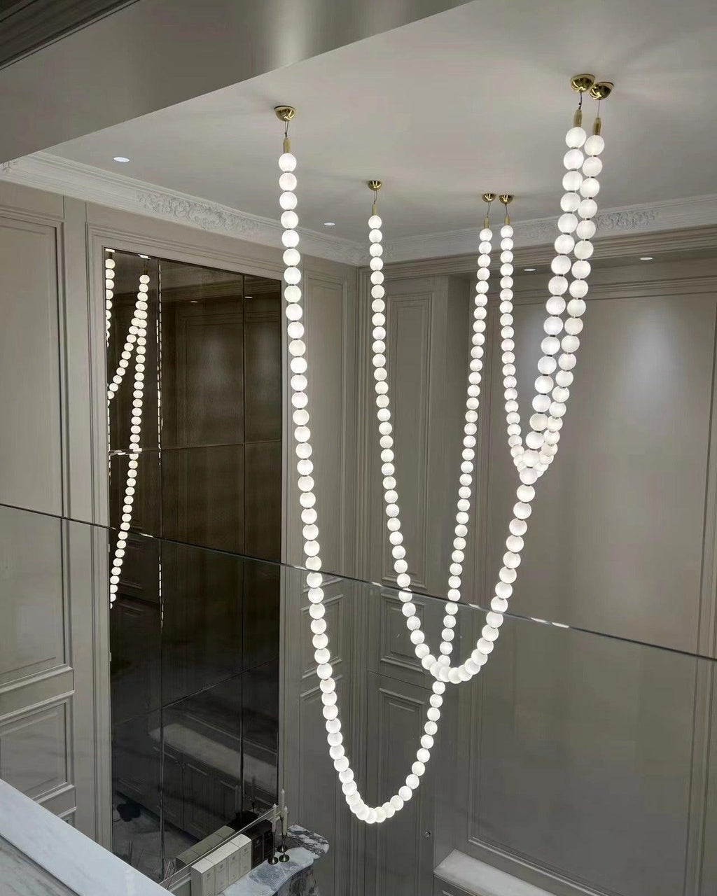 Pearl Necklace Pendant Light
