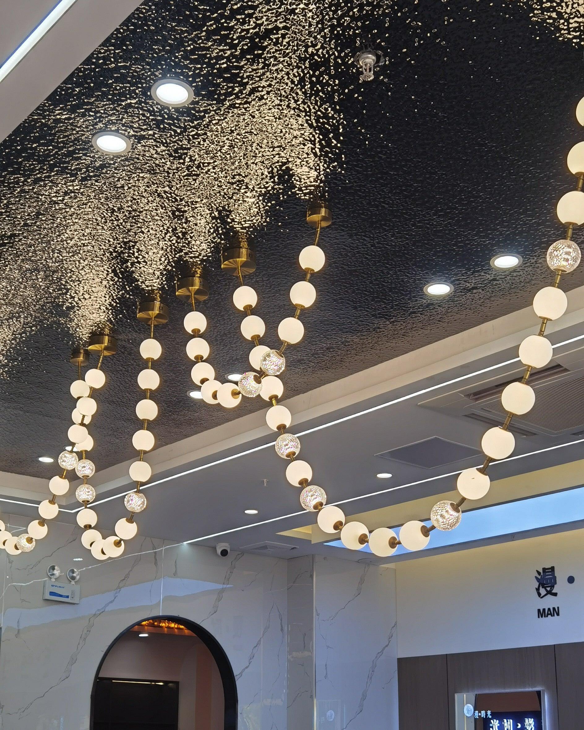 Pearl Necklace Pendant Light