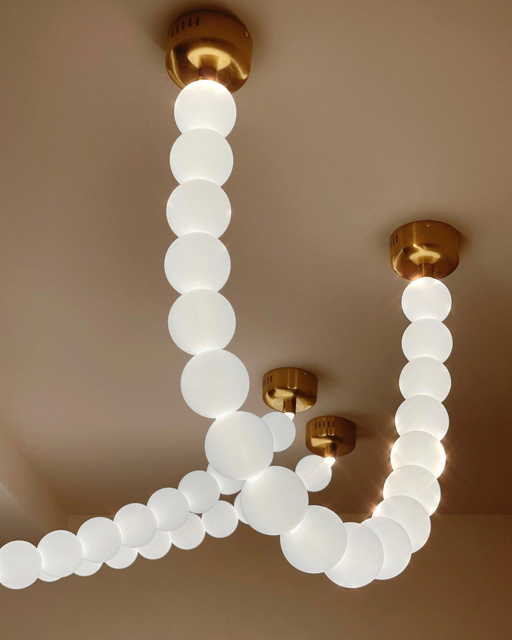 Pearl Necklace Pendant Light
