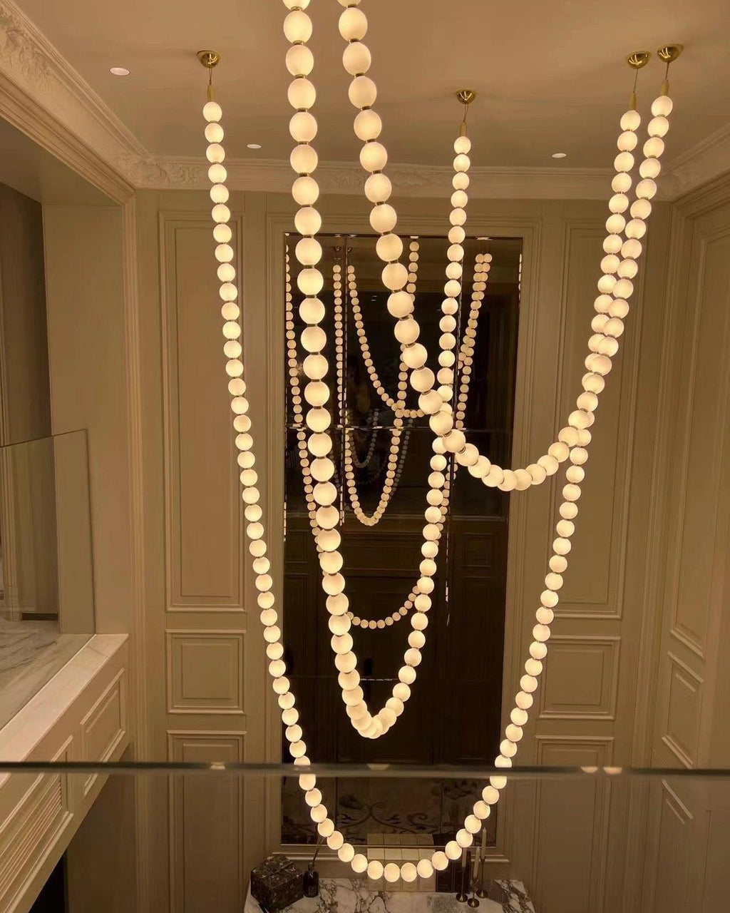 Pearl Necklace Pendant Light
