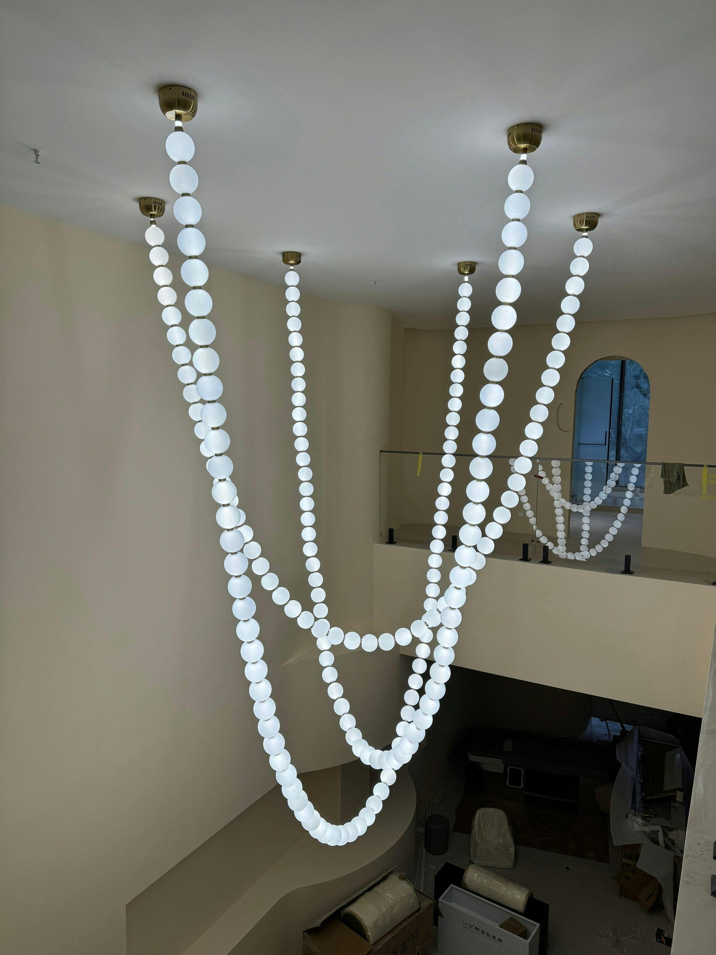 Pearl Necklace Pendant Light
