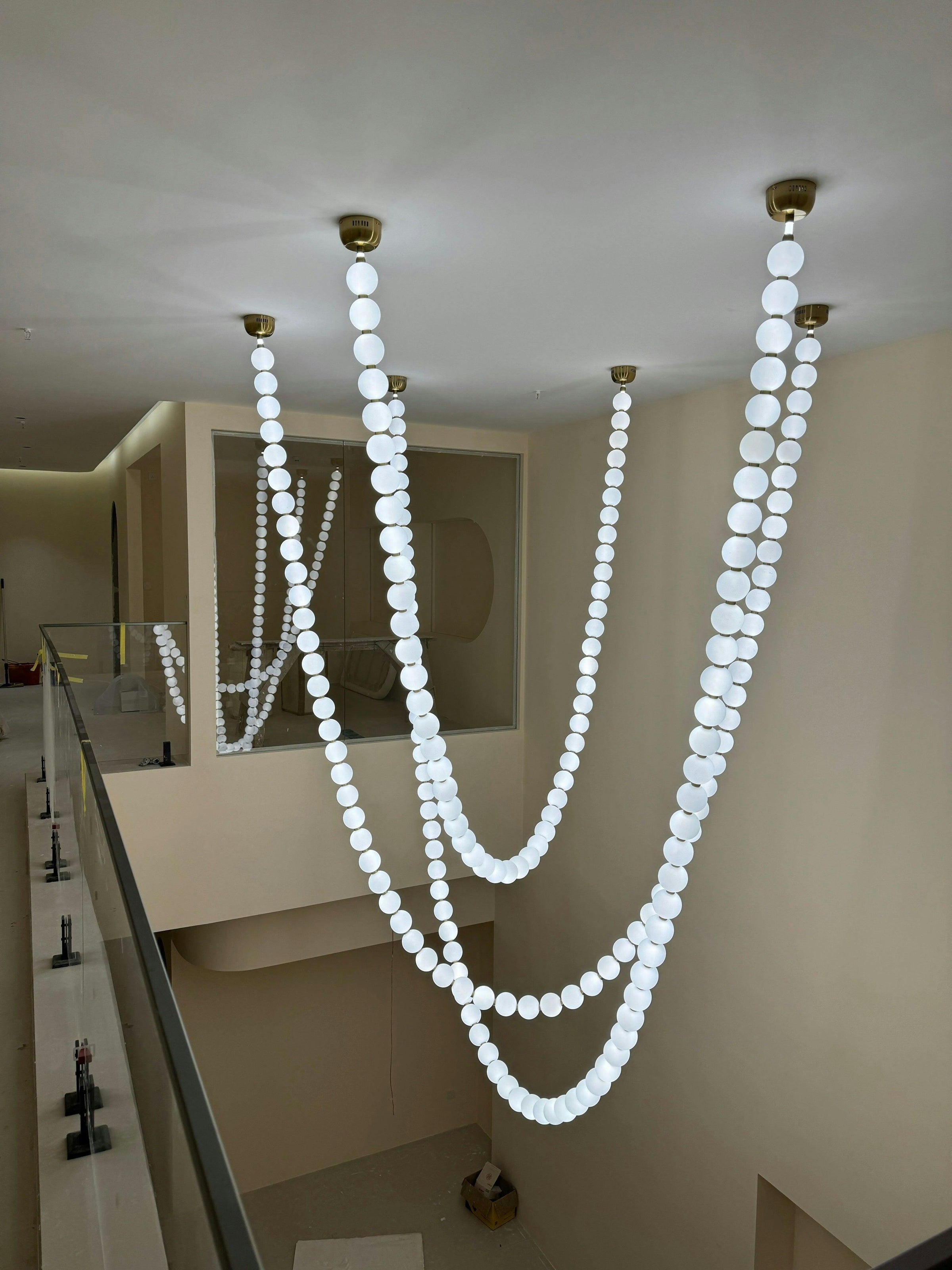 Pearl Necklace Pendant Light