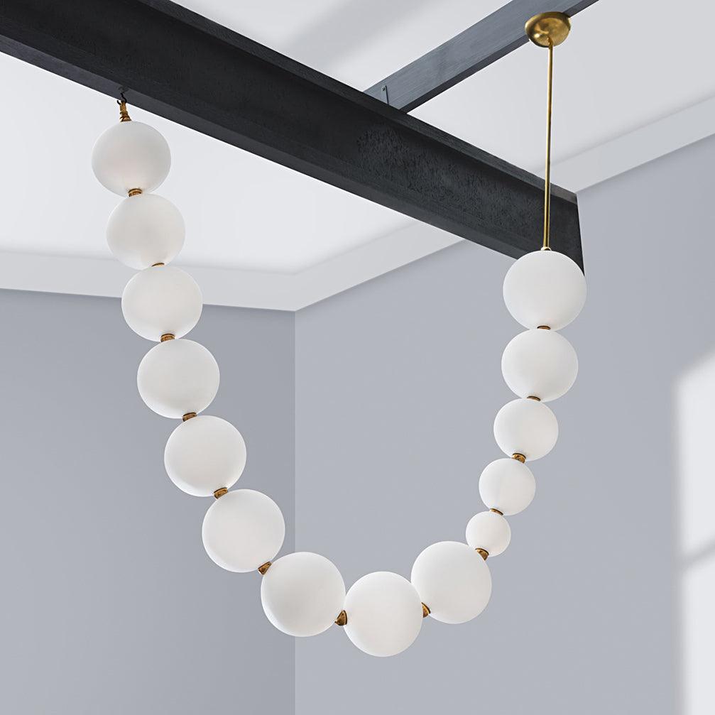 Pearl Necklace Pendant Light