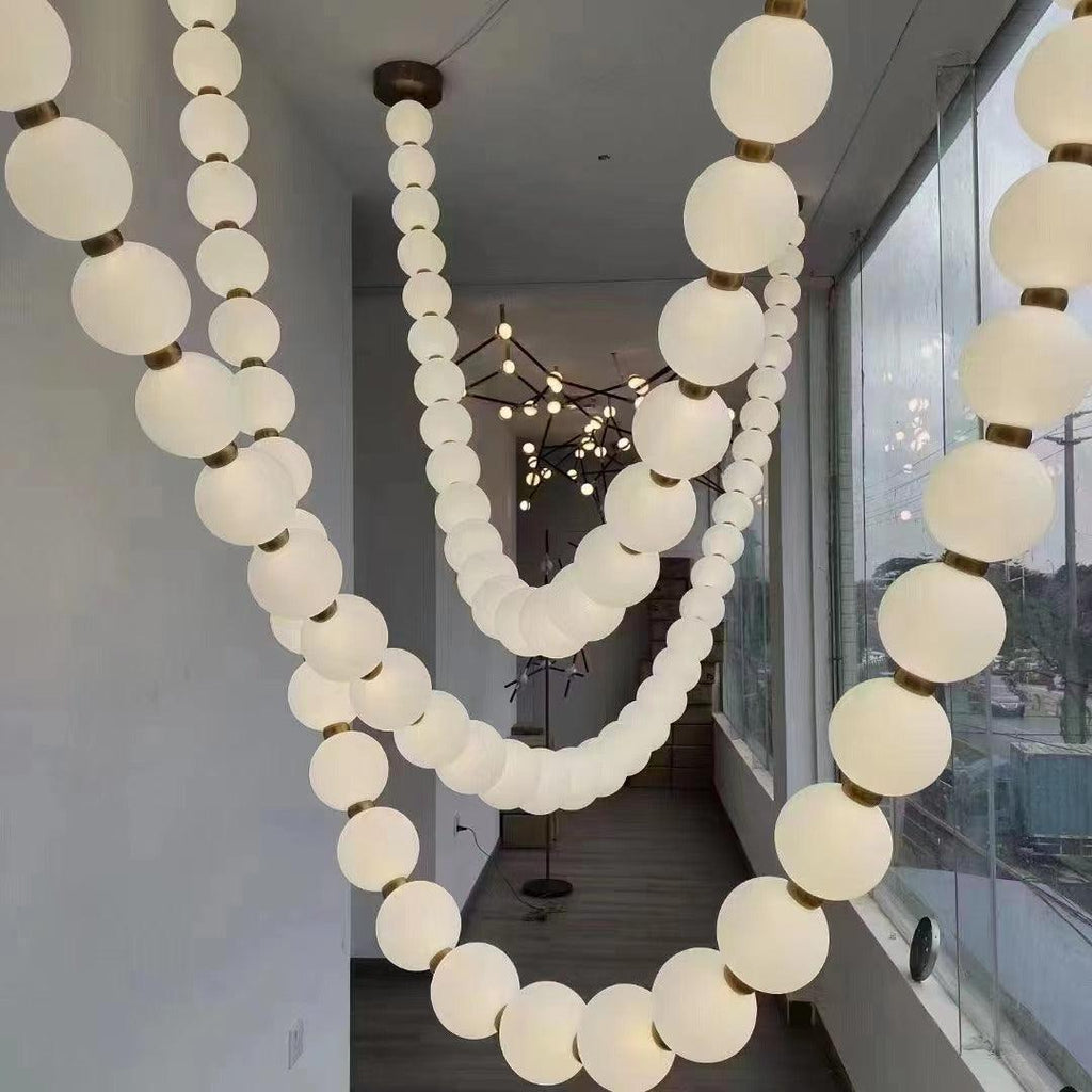 Pearl Necklace Pendant Light