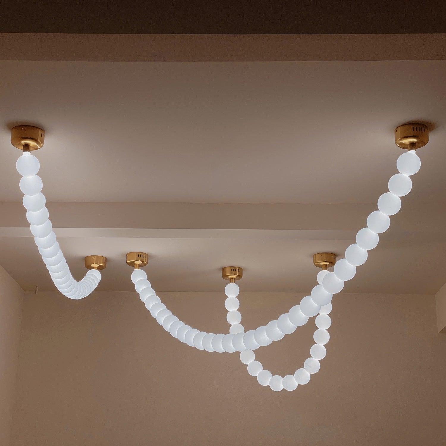 Pearl Necklace Pendant Light