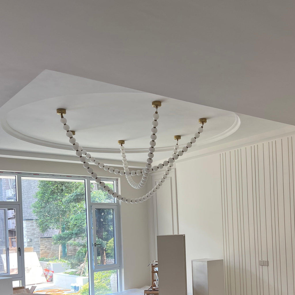 Pearl Necklace Pendant Light
