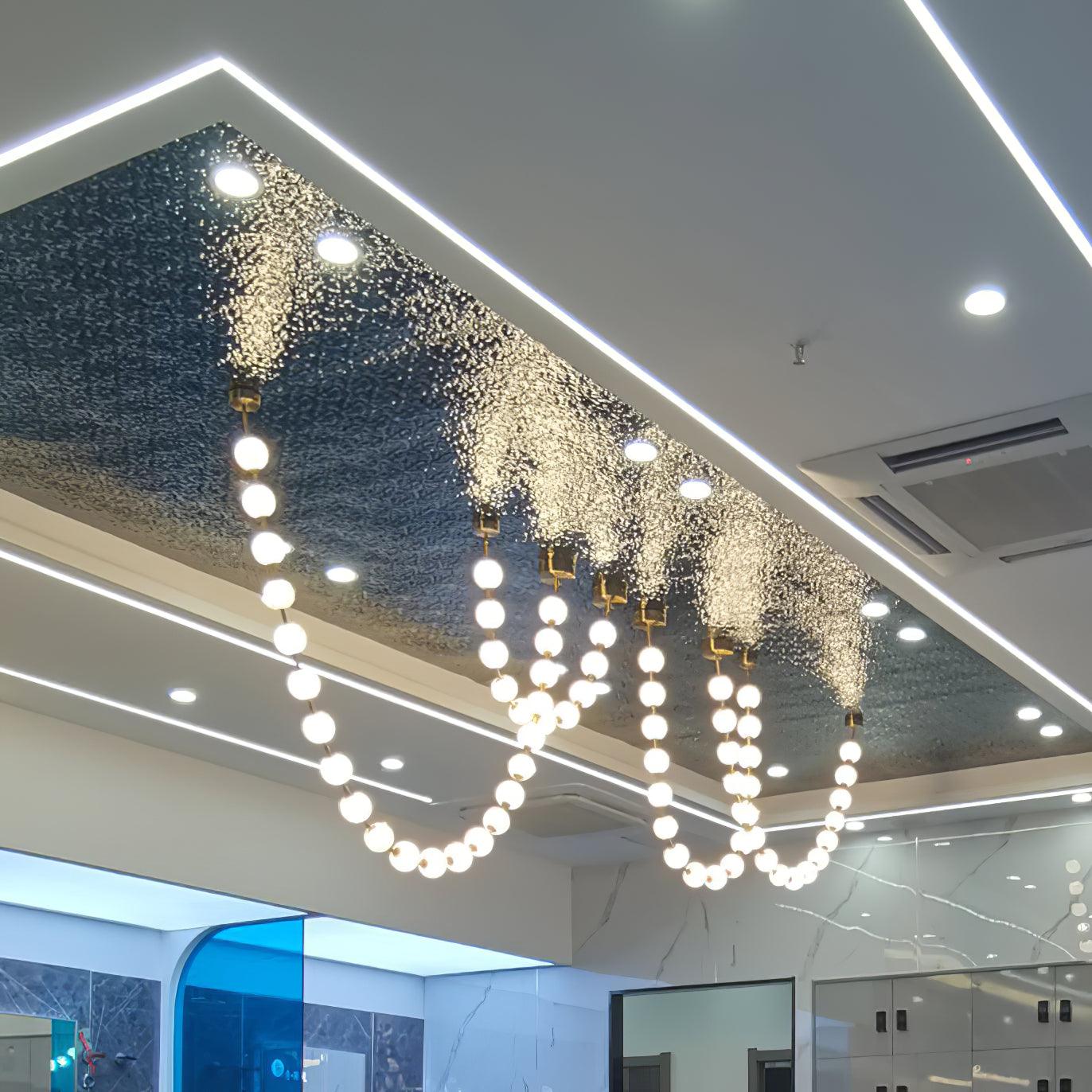 Pearl Necklace Pendant Light
