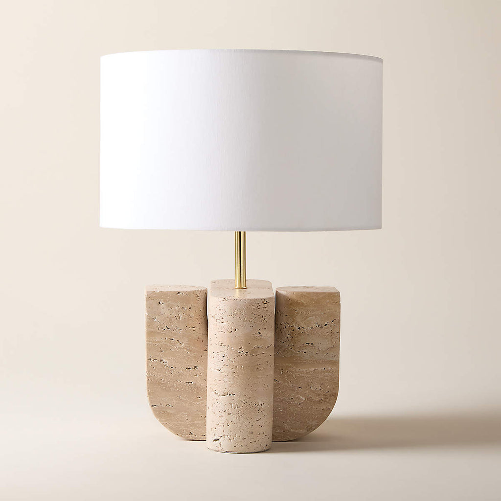 Peniche Travertine Table Lamp
