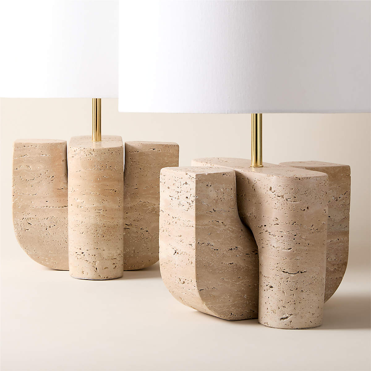 Peniche Travertine Table Lamp