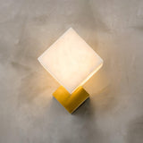 Piatt Cube Alabaster Wall Sconce