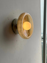 Aurora Green Onyx Sconce