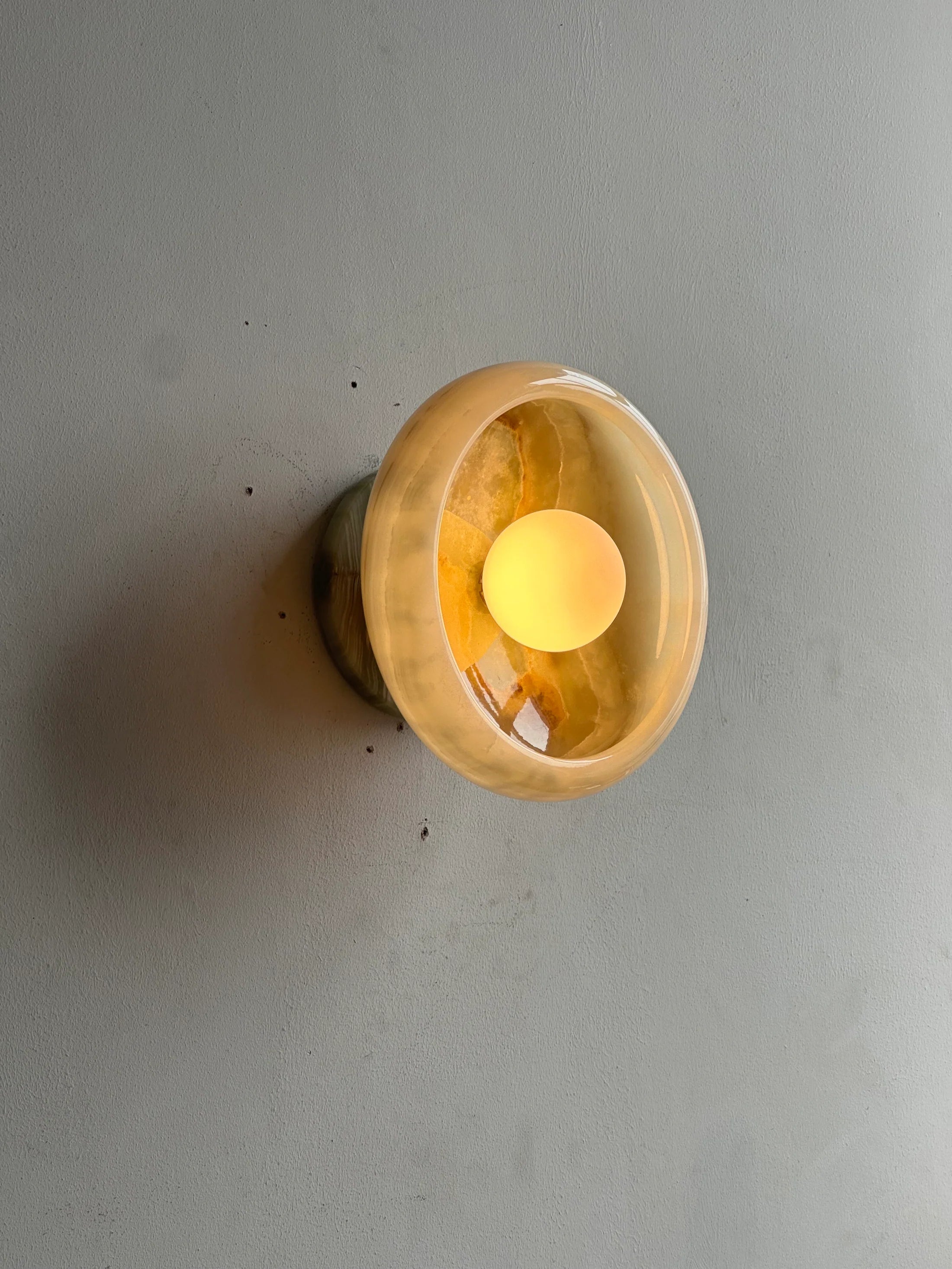 Aurora Green Onyx Sconce