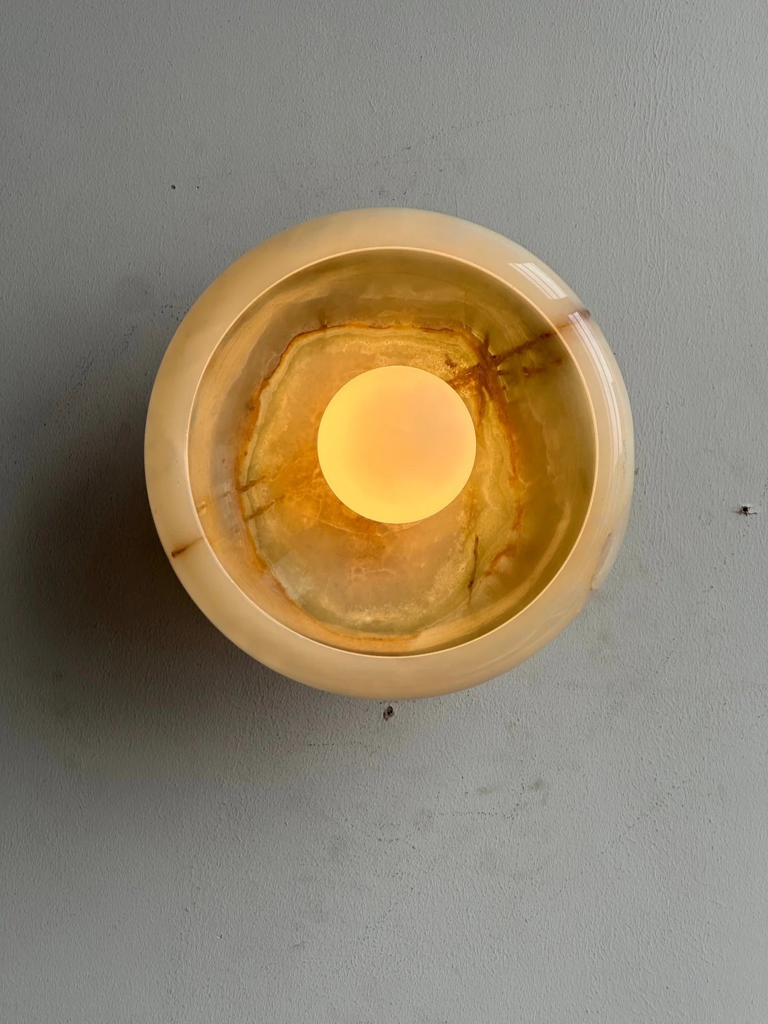 Aurora Green Onyx Sconce
