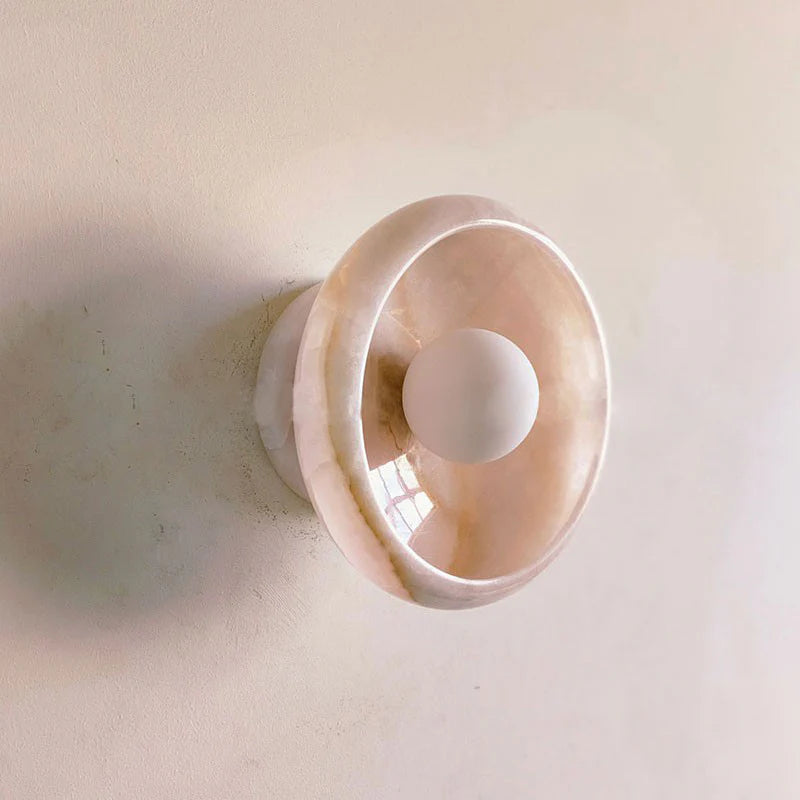 Pink Onyx Sconce