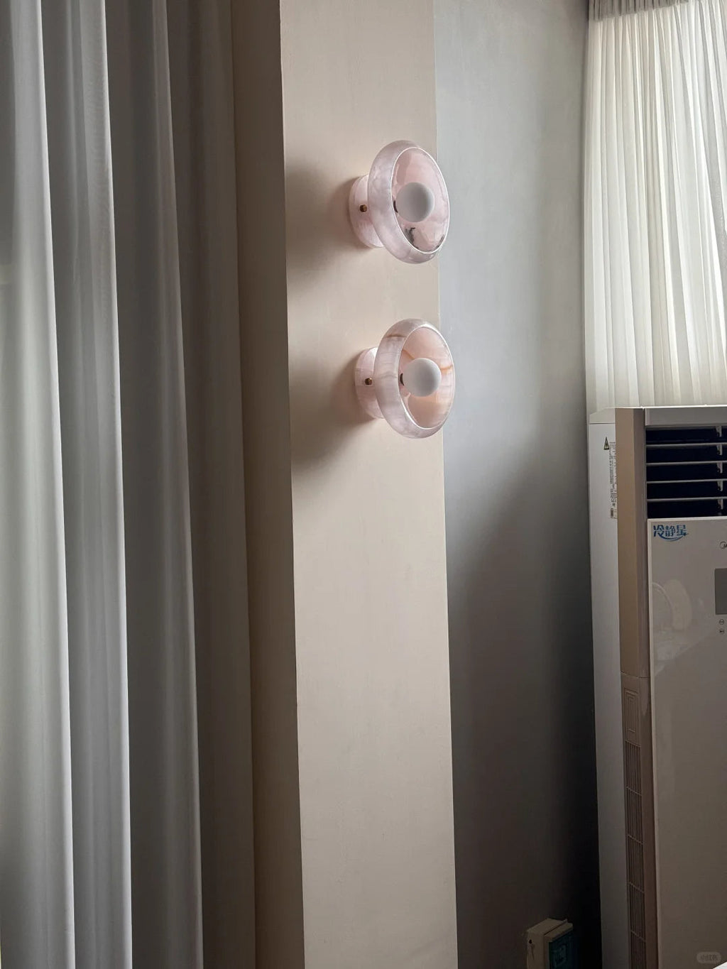 Pink Onyx Sconce