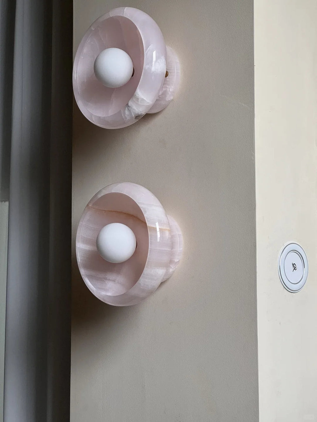 Pink Onyx Sconce