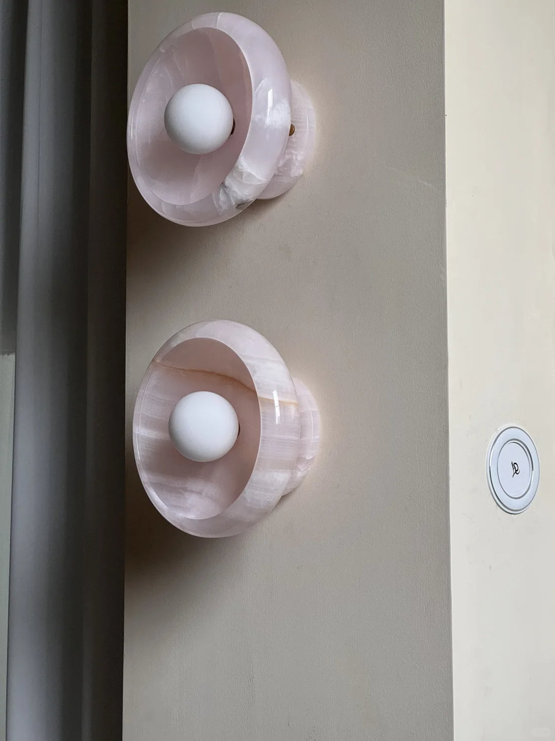 Pink Onyx Sconce