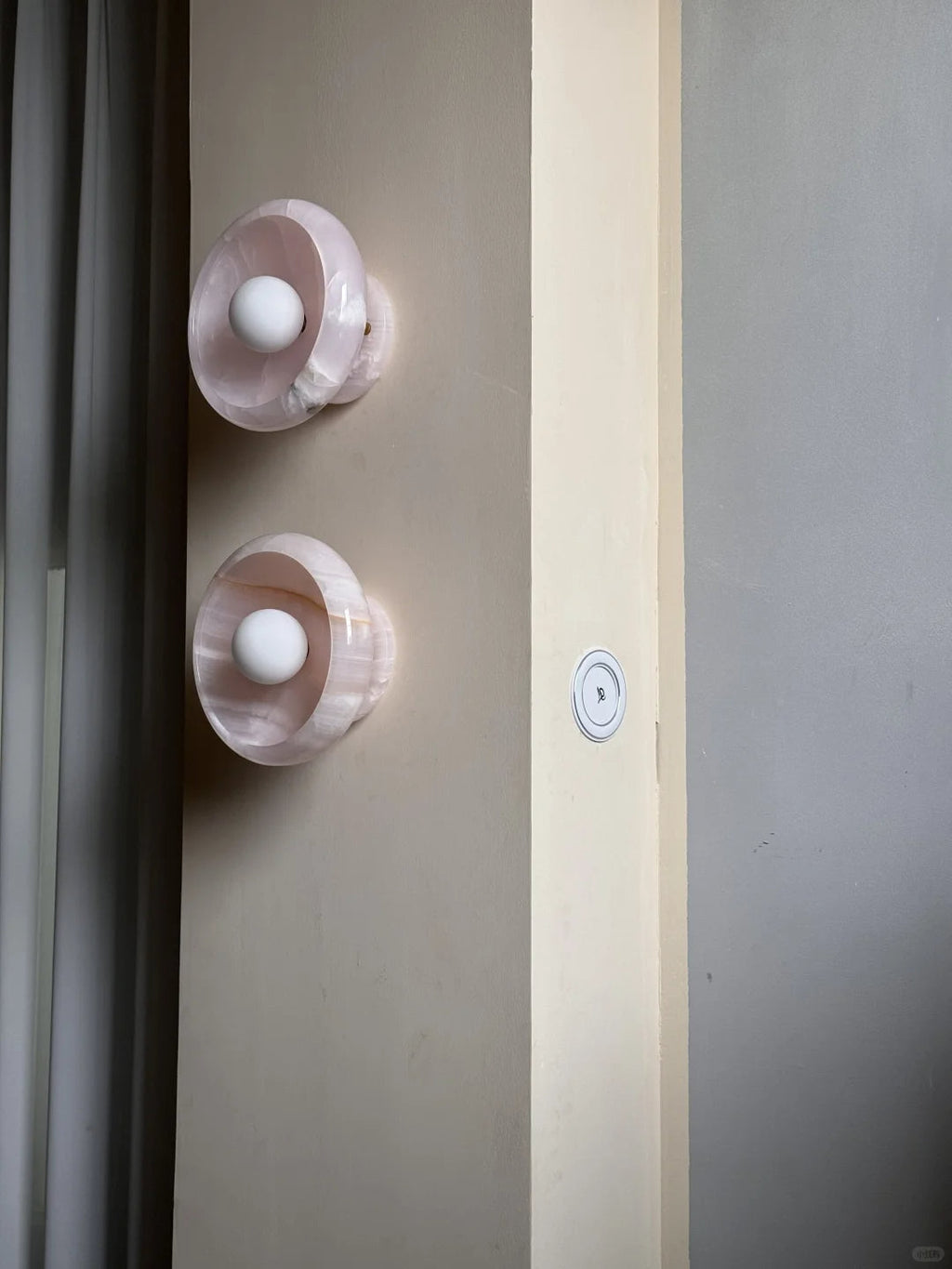 Pink Onyx Sconce