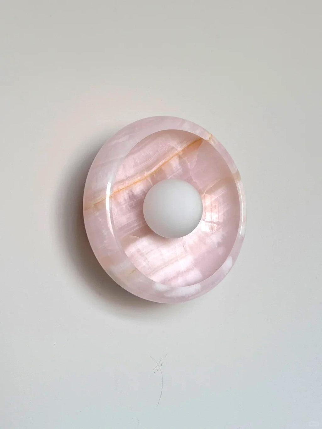 Pink Onyx Sconce