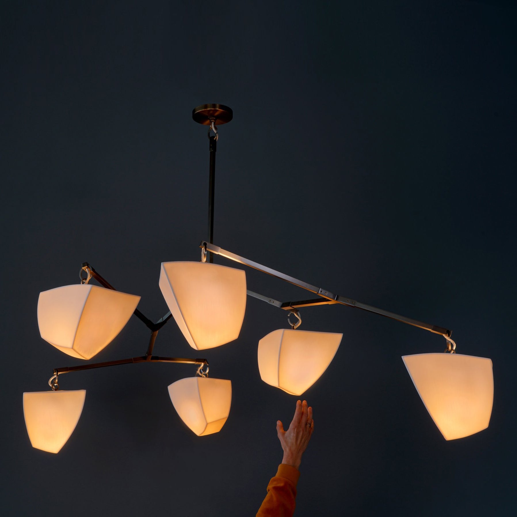 Porcelain Cassiopeia Mobile Chandelier