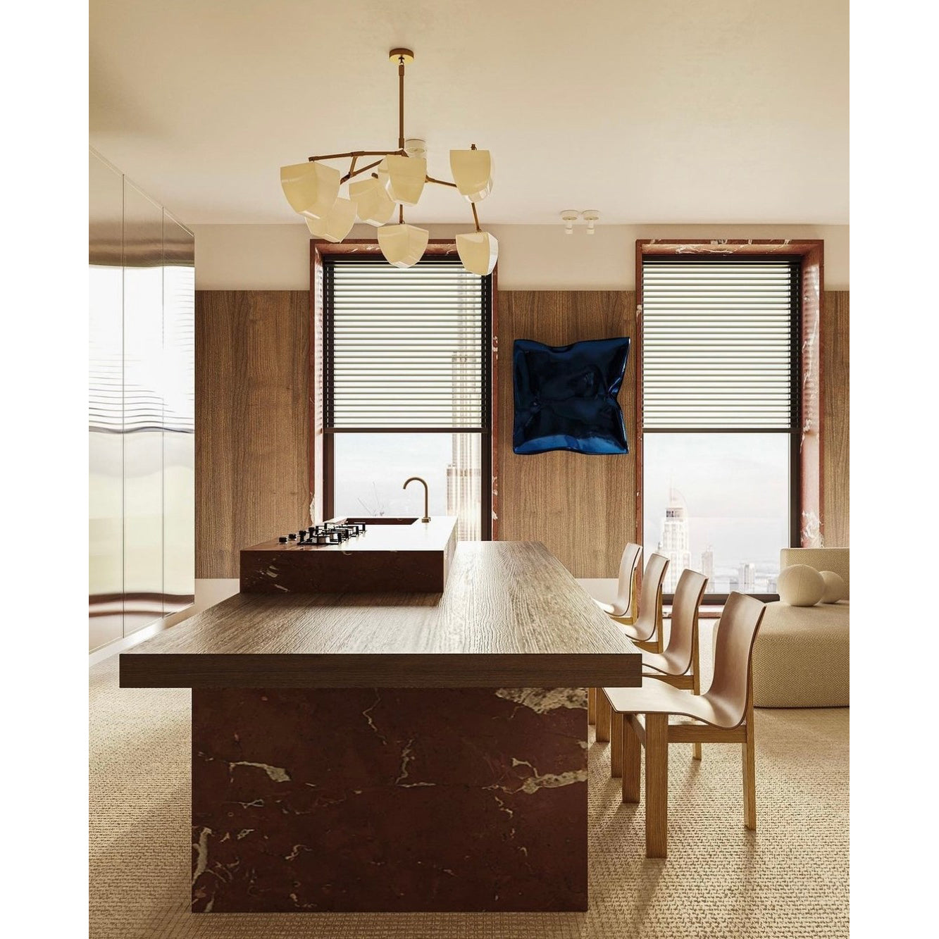 Porcelain Cassiopeia Mobile Chandelier
