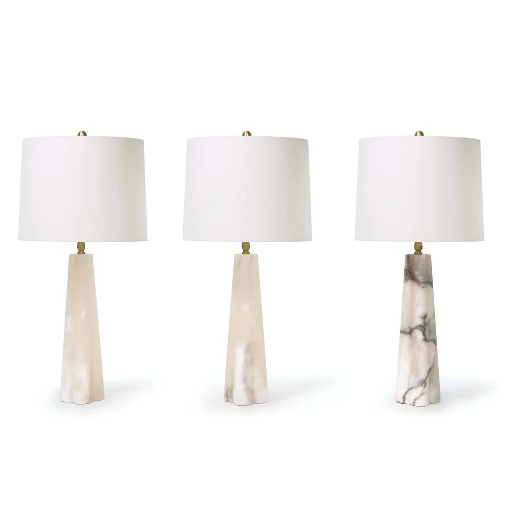 Quatrefoil Alabaster Table Lamp