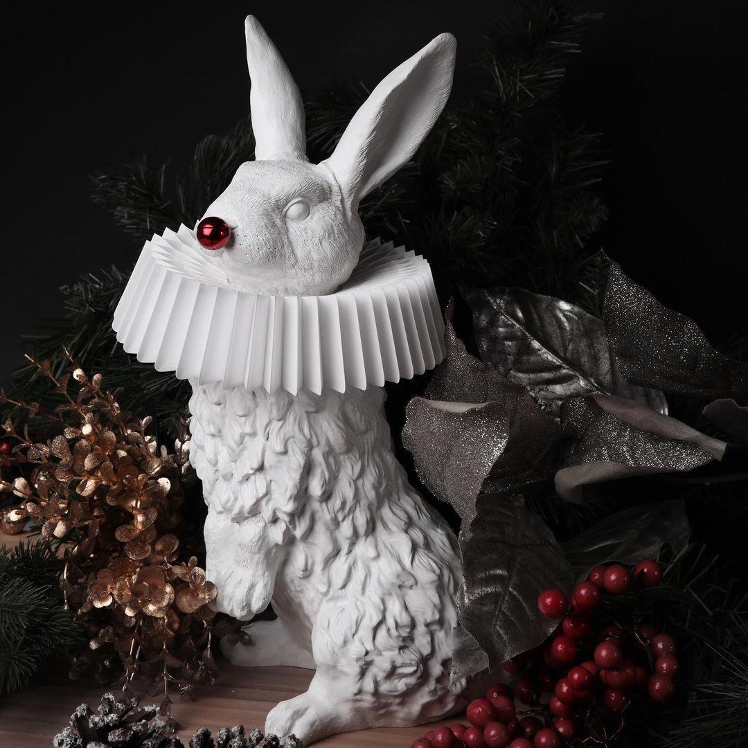 Rabbit Sculpture Table Lamp