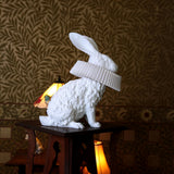 Rabbit Sculpture Table Lamp