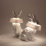 Rabbit Sculpture Table Lamp