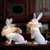 Rabbit Sculpture Table Lamp