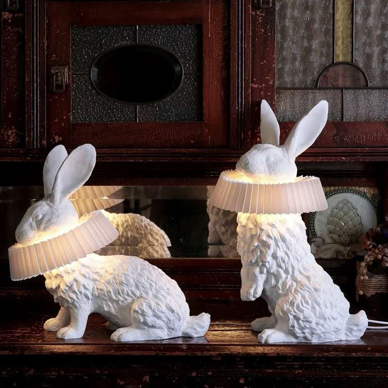 Rabbit Sculpture Table Lamp