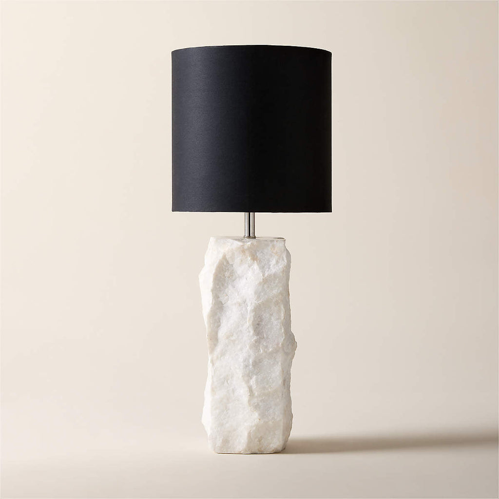 Raw Marble Table Lamp