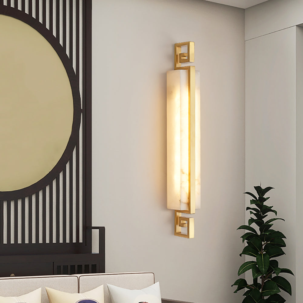 Ruyi Alabaster Wall Sconce