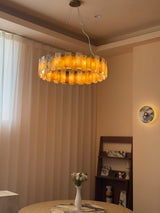 San Marco Tobacco Alabaster Chandelier