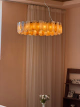 San Marco Tobacco Alabaster Chandelier