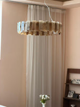 San Marco Tobacco Alabaster Chandelier