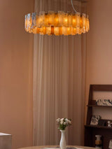 San Marco Tobacco Alabaster Chandelier