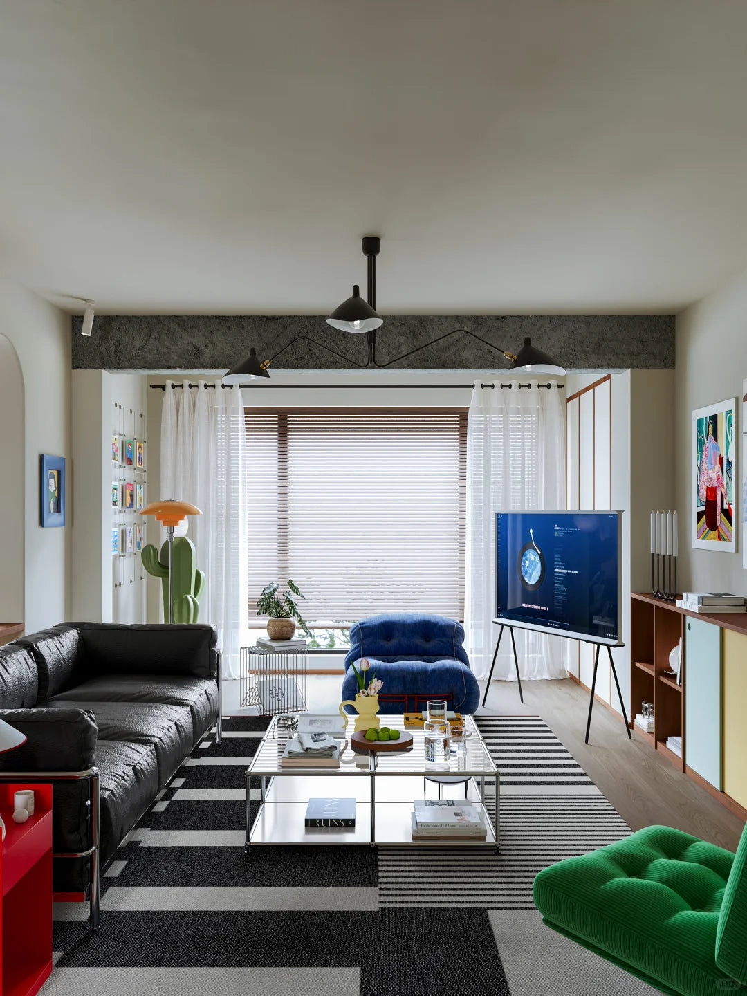 Serge Mouille Ceiling Lamp
