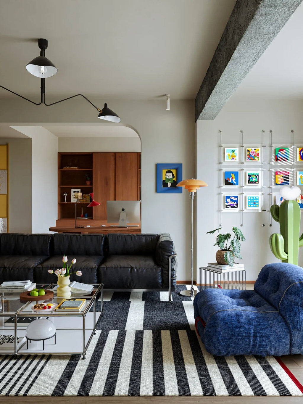 Serge Mouille Ceiling Lamp