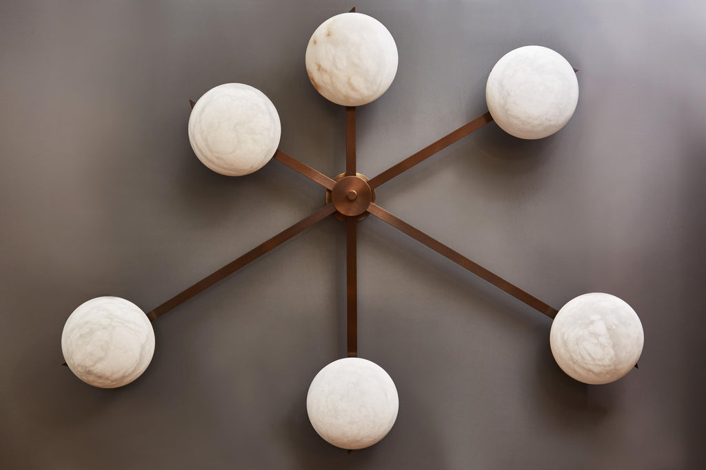Asymmetrical Flush Mount Lamp
