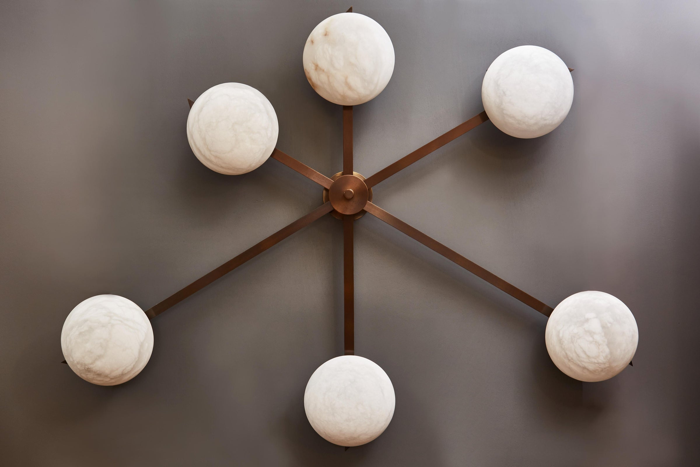 Asymmetrical Flush Mount Lamp