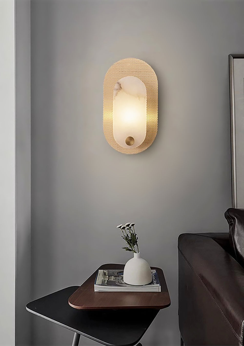 Sophia Alabaster Wall Sconce