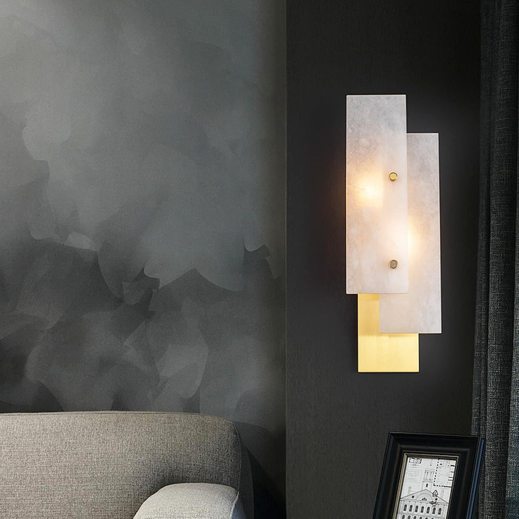 Splice Alabaster Wall Sconce