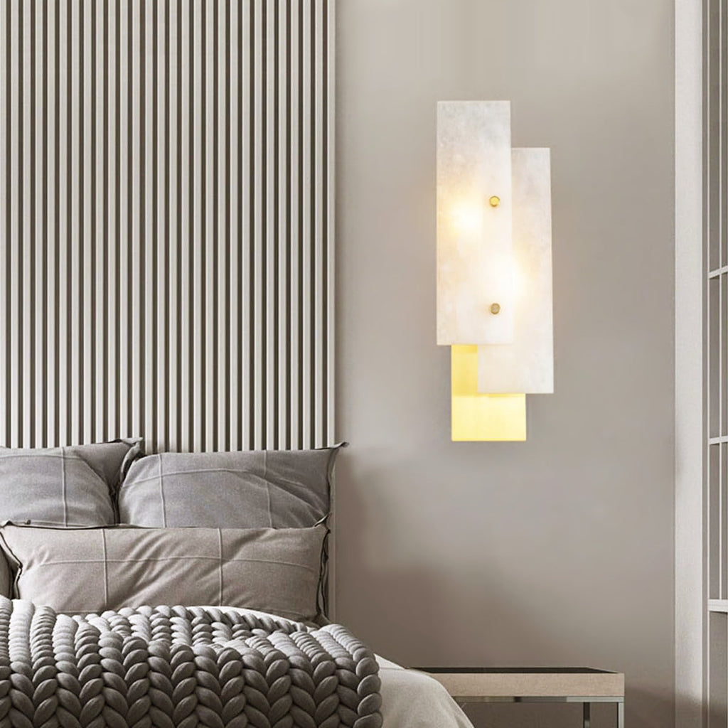 Splice Alabaster Wall Sconce